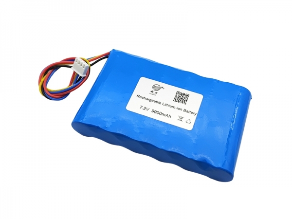 7.2V 9900mAh 18650 smart lithium battery, 18650 lithium battery